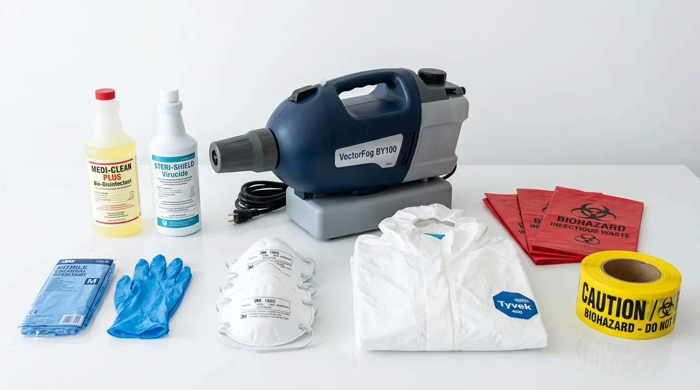 Professional biohazard remediation crew working in Far Rockaway