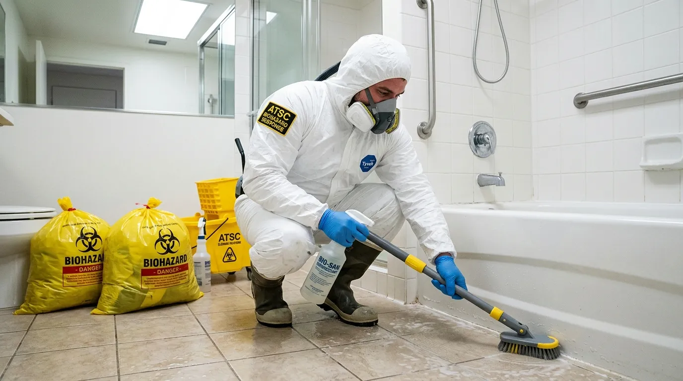 Decontamination equipment deployed for Blood Cleanup in Far Rockaway